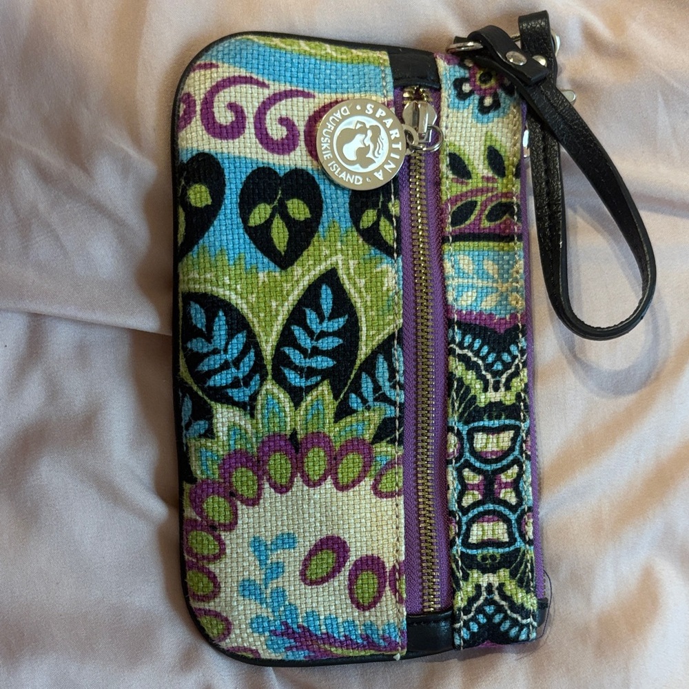 Spartina 449 Colorful Patterned Wristlet